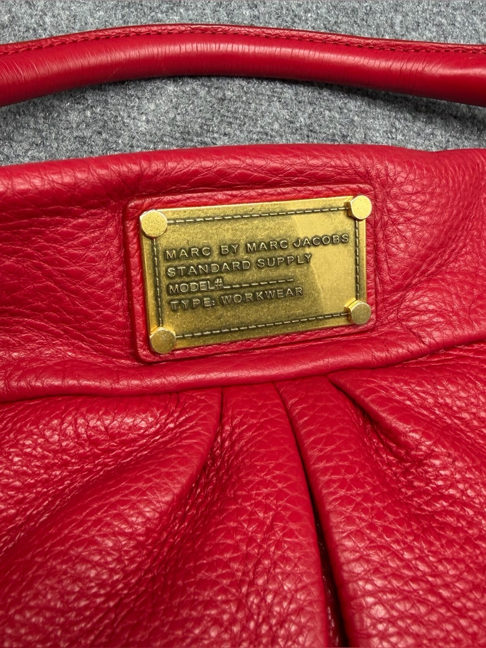 MARC JACOBS Classic Q Hiller Bag Bright Red - Picture 6 of 15
